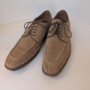 Vintage Foundry Co Men's Tan Suede Lace-Up Oxfords